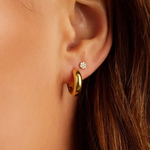 Gorjana Lou Huggies Earrings - Picture 2 of 4